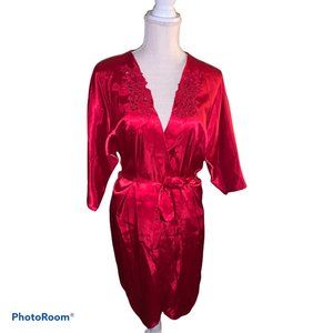 California Miss Red Small Embellished Robe